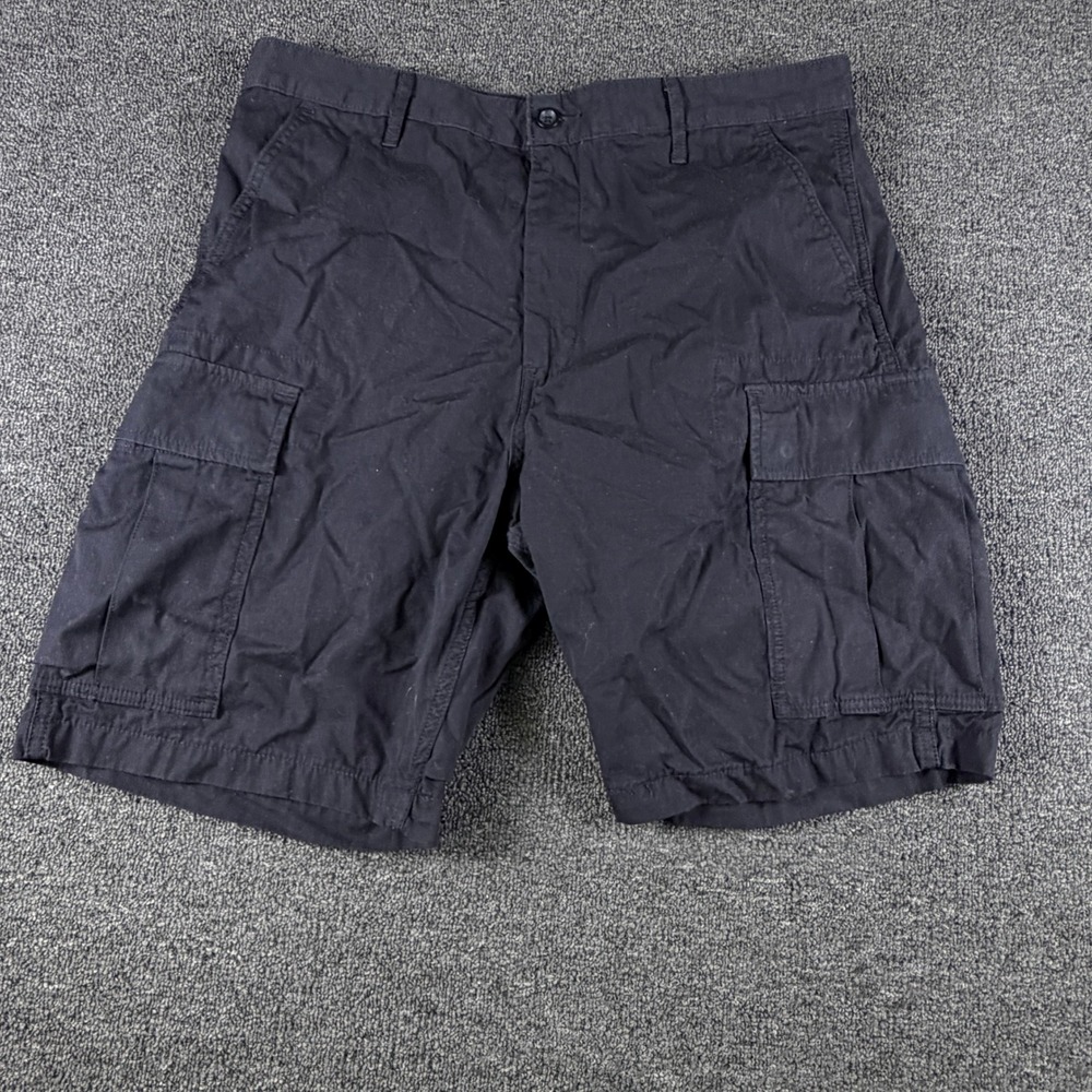 Levi Strauss & Co. Cargo Shorts Mens 36 23251-0013 Black Ripstop EUC